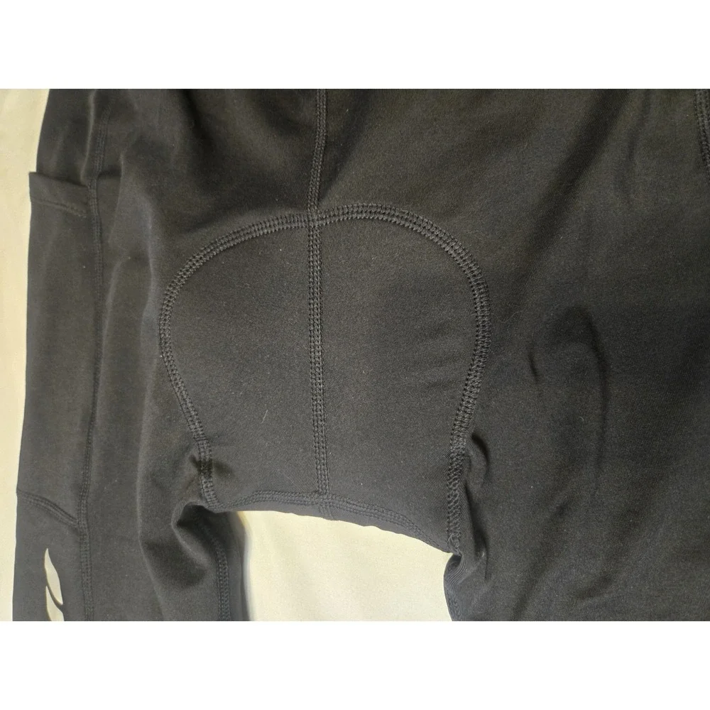 Baleaf‎ Padded Black Cycling Pants HighRise Performance Womens Med Water Resist